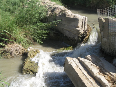 A detoriated water channel